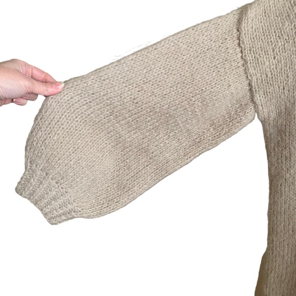 Vintage 70s 80s Suzin Ellis Bonwit Teller Mohair Sweater Coat Cardigan - Picture 7 of 10